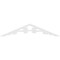 Ekena Millwork Pitch Vienna Architectural Grade PVC Gable Pediment, 48"W x 10"H x 1"P (5/12) GPP048X010X100VIE - alternate 2